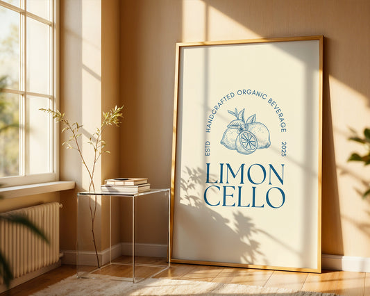 Classic Limoncello Seal - Digital Poster (A3)
