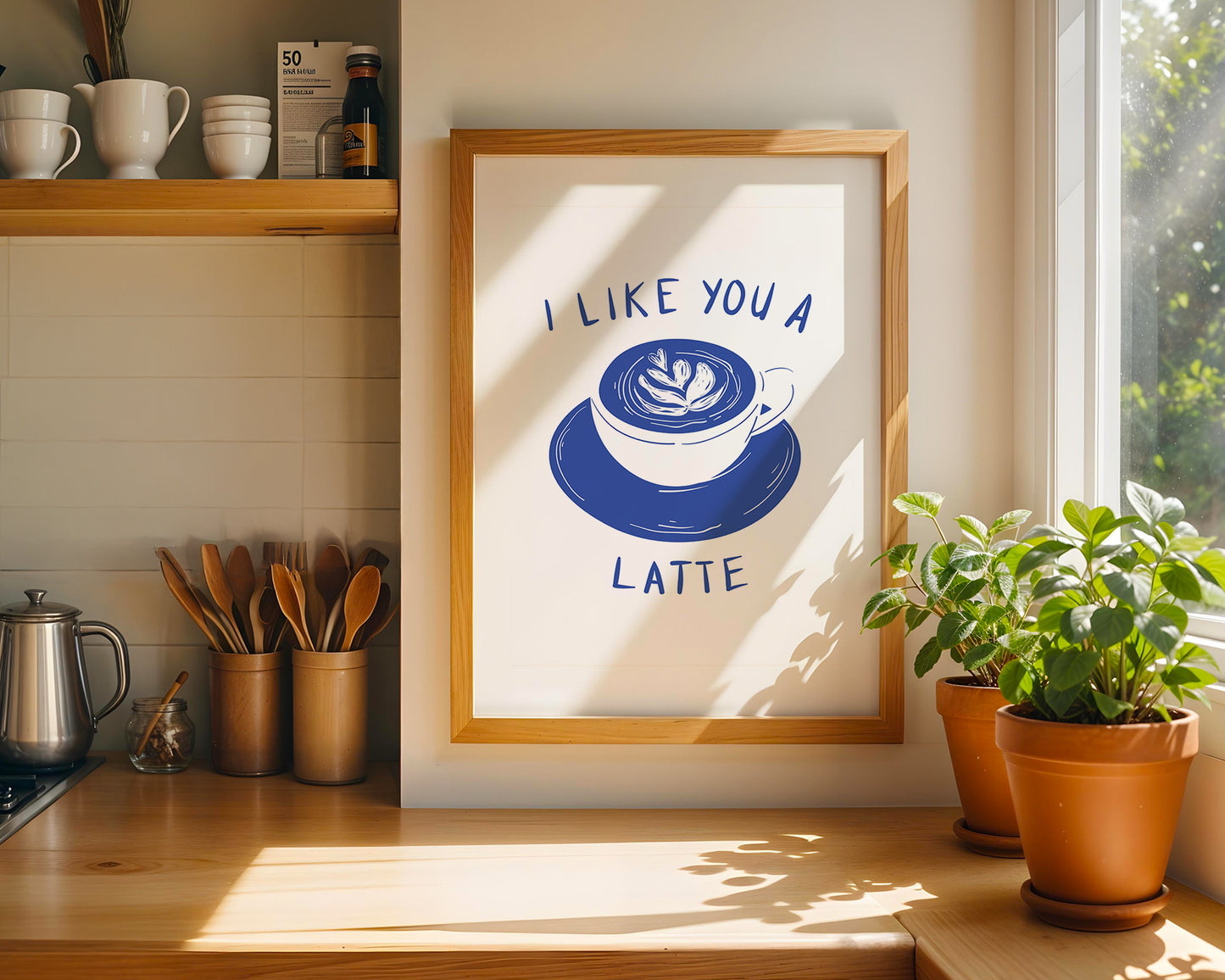 I Like You A Latte - Digital Poster (A3)