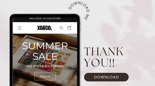 How to Correctly Download Your Digital Posters from XO&CO.