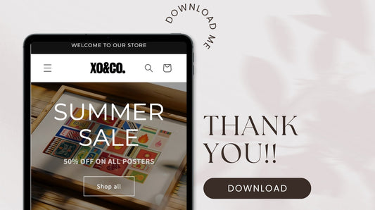 How to Correctly Download Your Digital Posters from XO&CO.