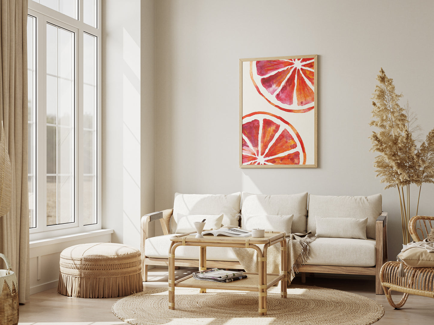 Blood Orange Halves - Digital Poster (A3)