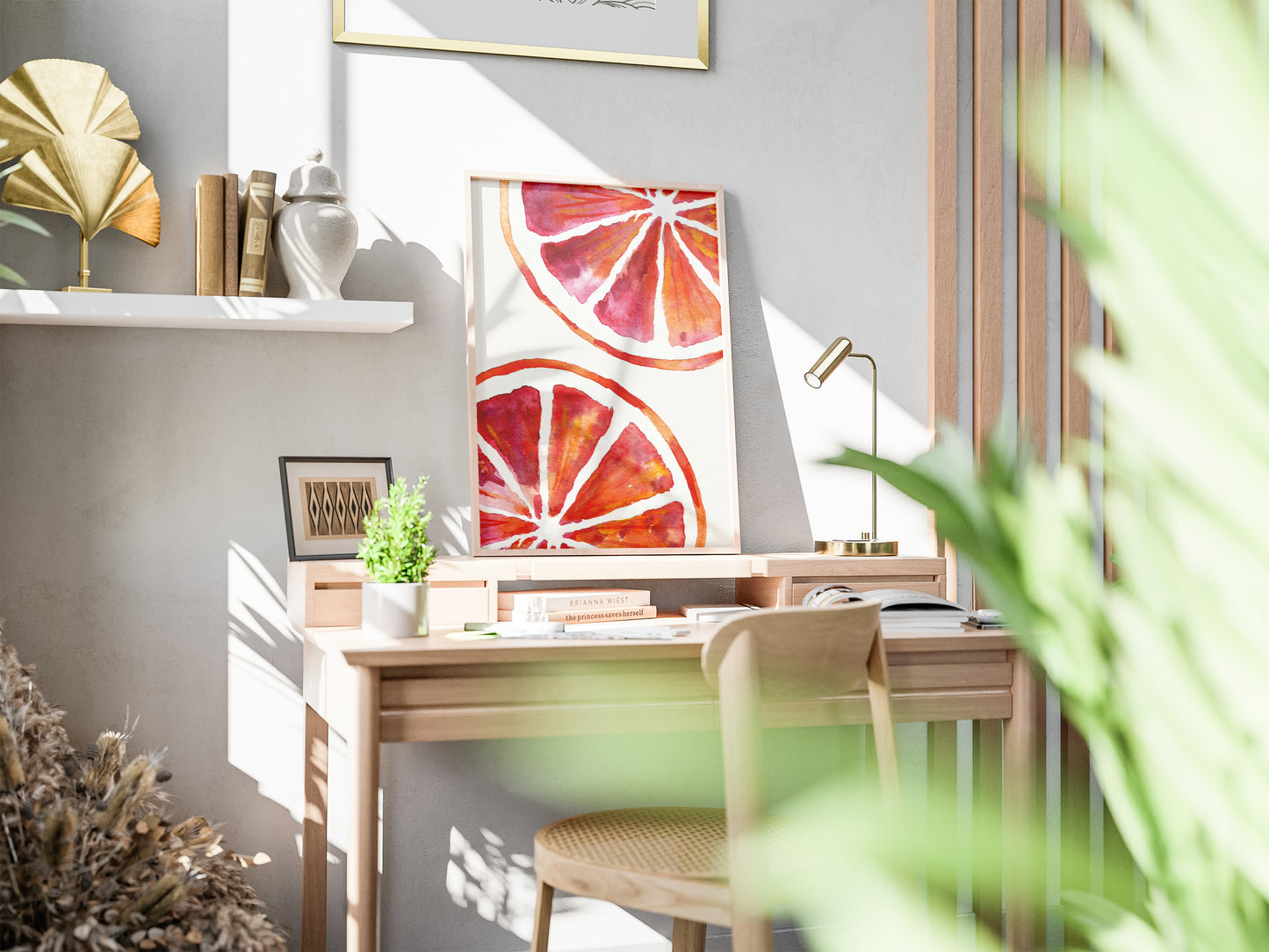 Blood Orange Halves - Digital Poster (A3)