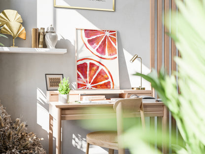 Blood Orange Halves - Digital Poster (A3)