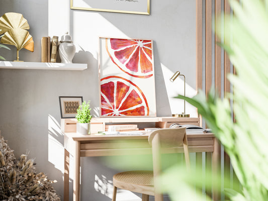 Blood Orange Halves - Digital Poster (A3)