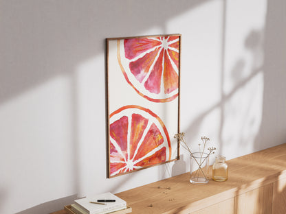 Blood Orange Halves - Digital Poster (A3)