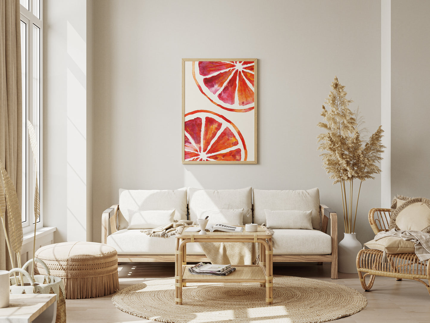 Blood Orange Halves - Digital Poster (A3)