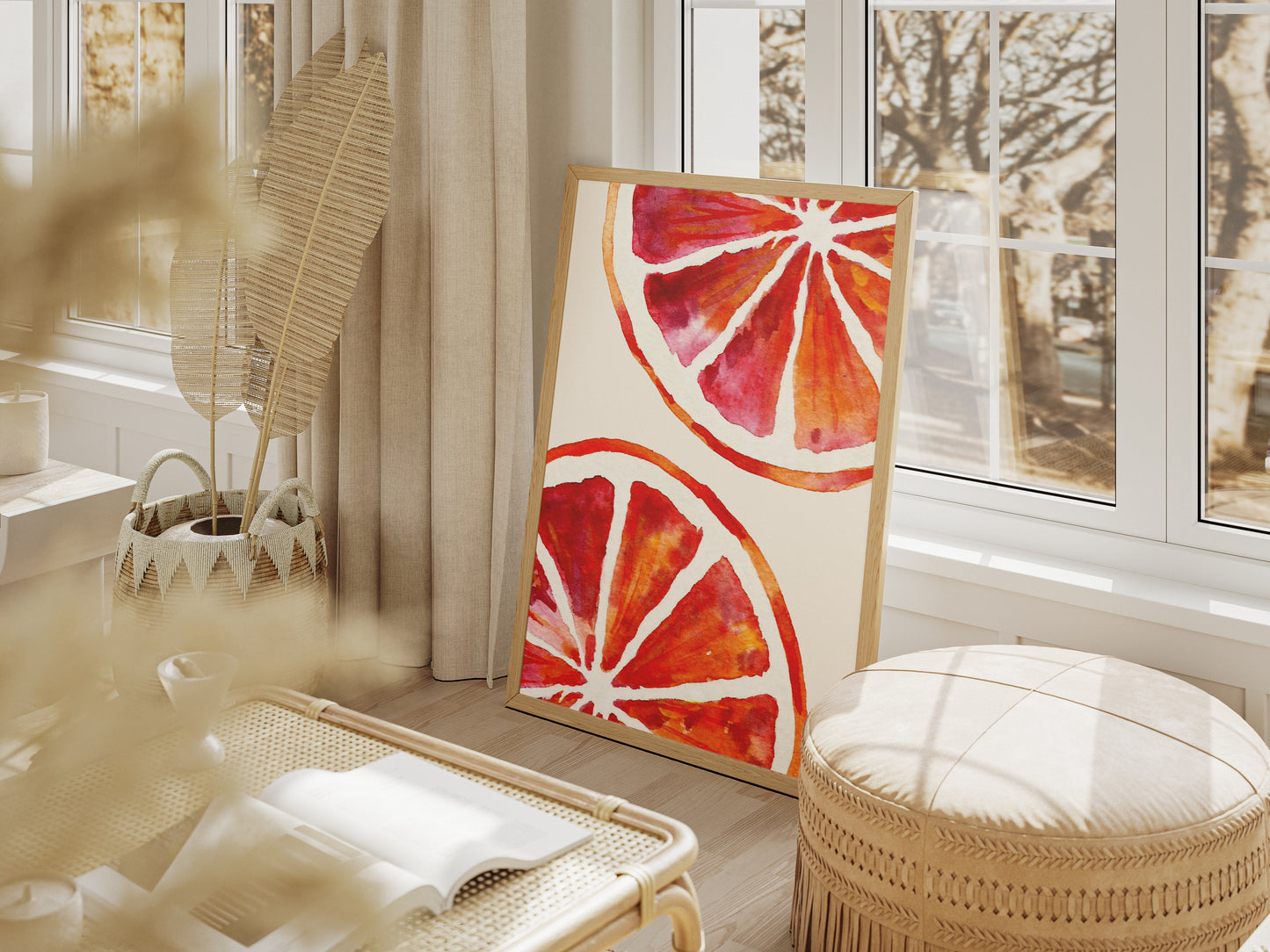 Blood Orange Halves - Digital Poster (A3)