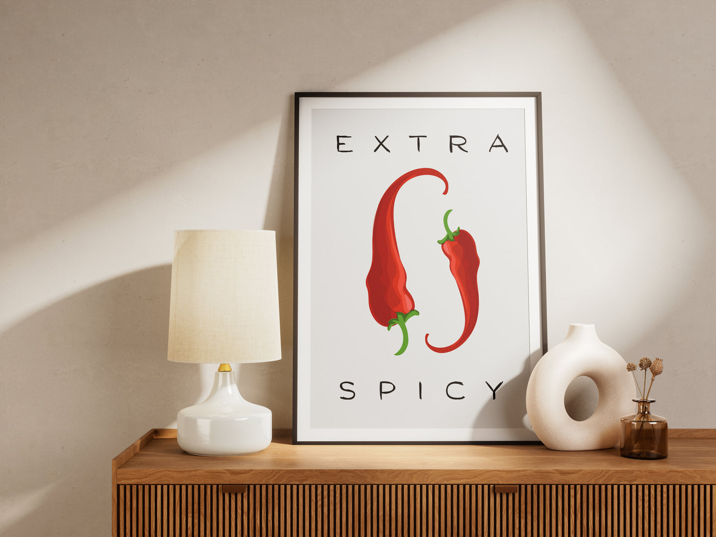 Extra Spicy Peppers - Digital Poster (A3)