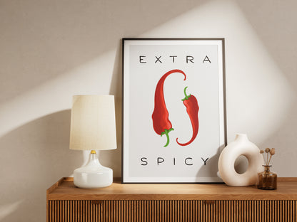 Extra Spicy Peppers - Digital Poster (A3)