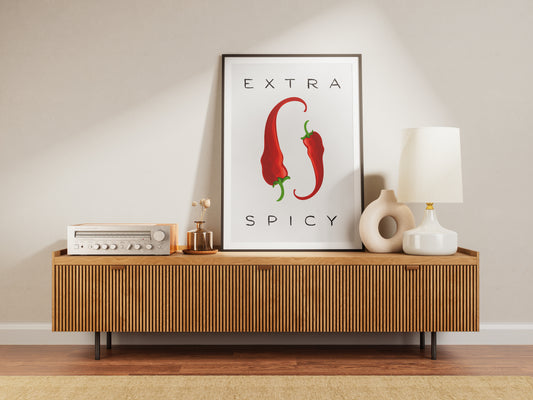 Extra Spicy Peppers - Digital Poster (A3)