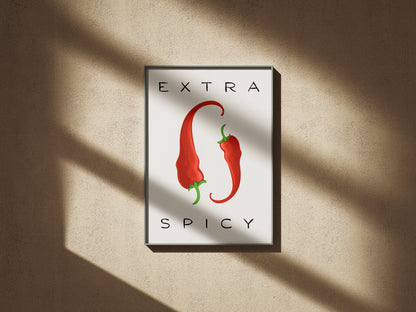 Extra Spicy Peppers - Digital Poster (A3)