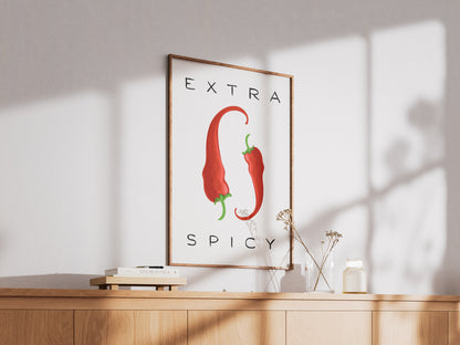 Extra Spicy Peppers - Digital Poster (A3)