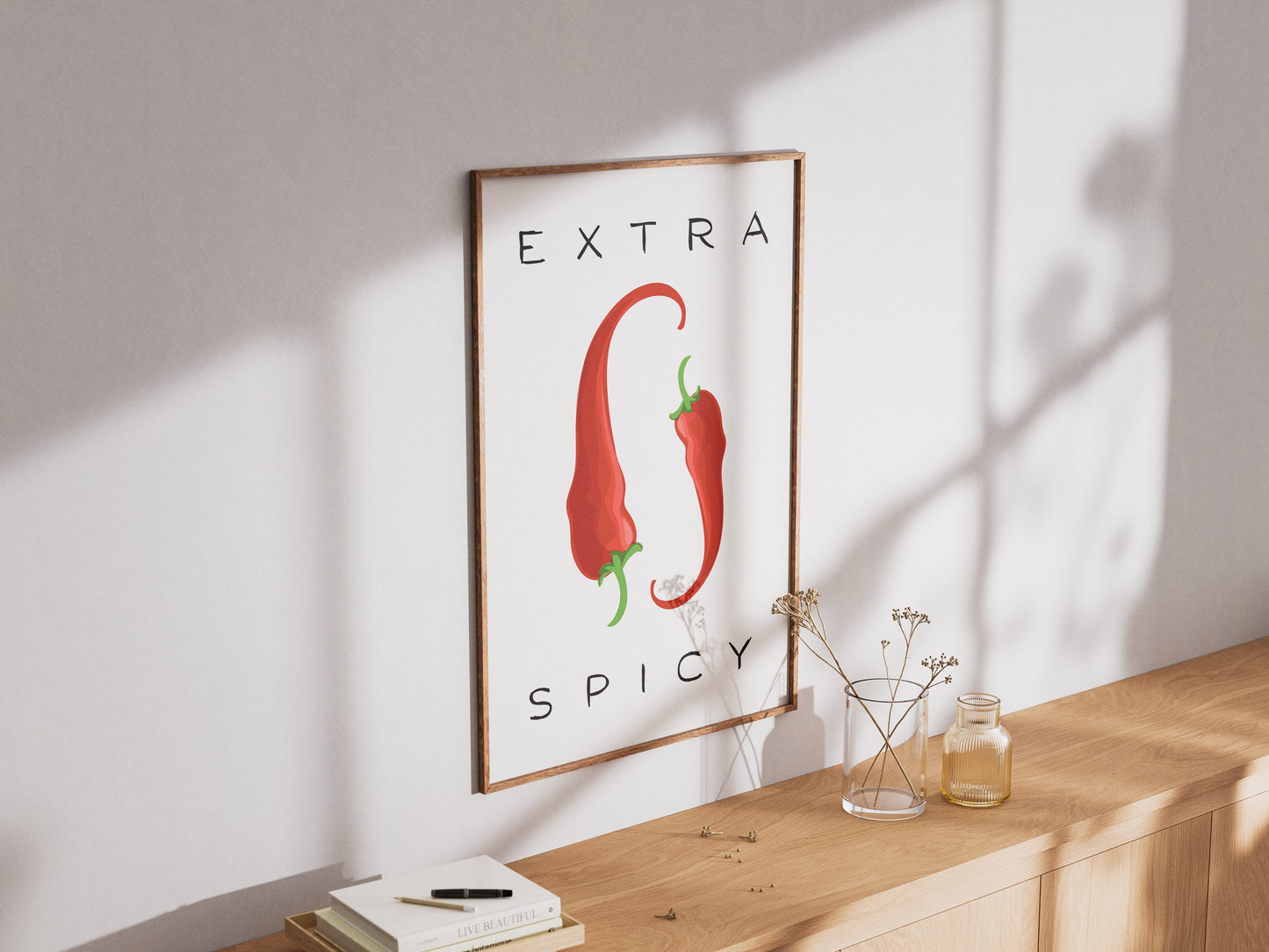 Extra Spicy Peppers - Digital Poster (A3)