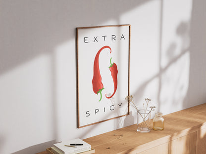 Extra Spicy Peppers - Digital Poster (A3)