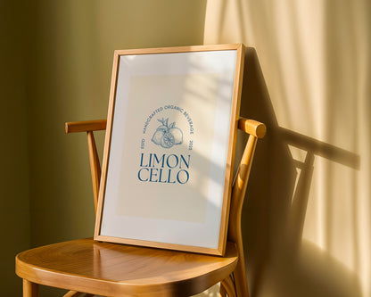 Classic Limoncello Seal - Digital Poster (A3)