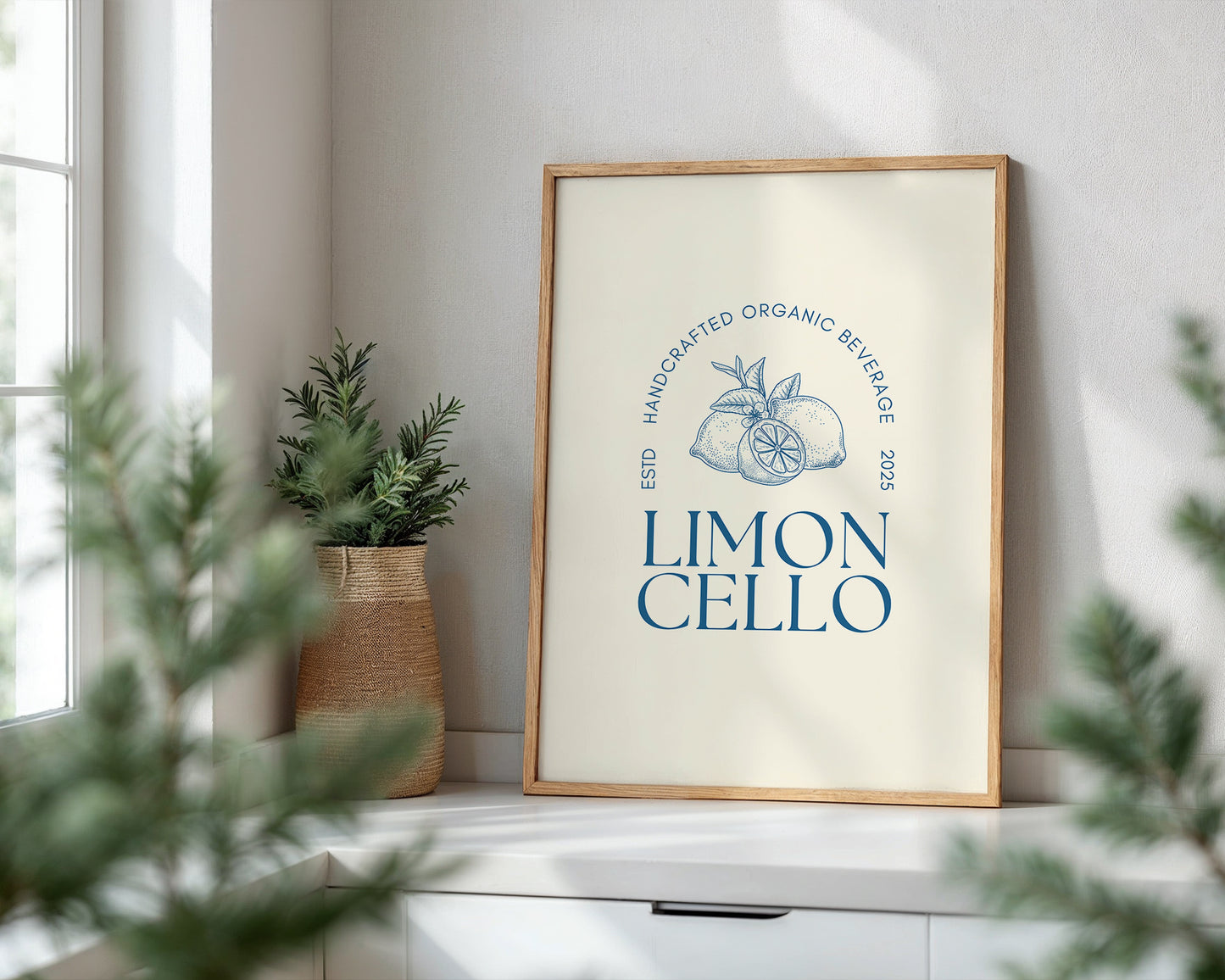 Classic Limoncello Seal - Digital Poster (A3)