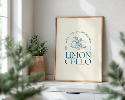 Classic Limoncello Seal - Digital Poster (A3)