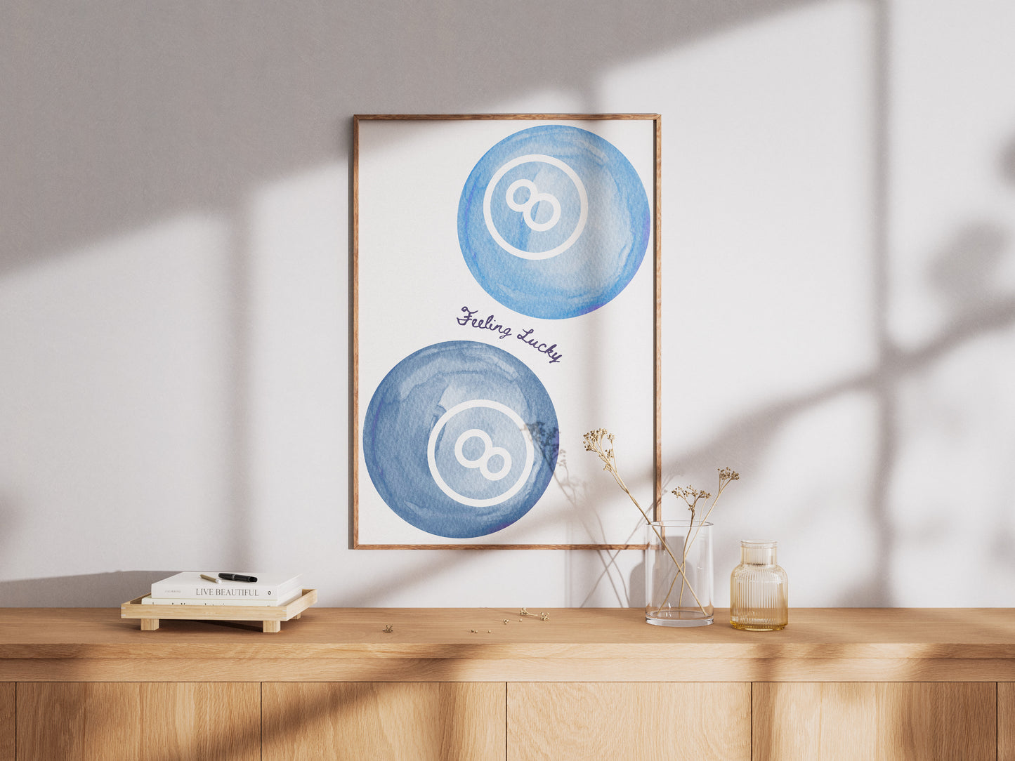 Feeling Lucky 8-Balls - Digital Poster (A3)