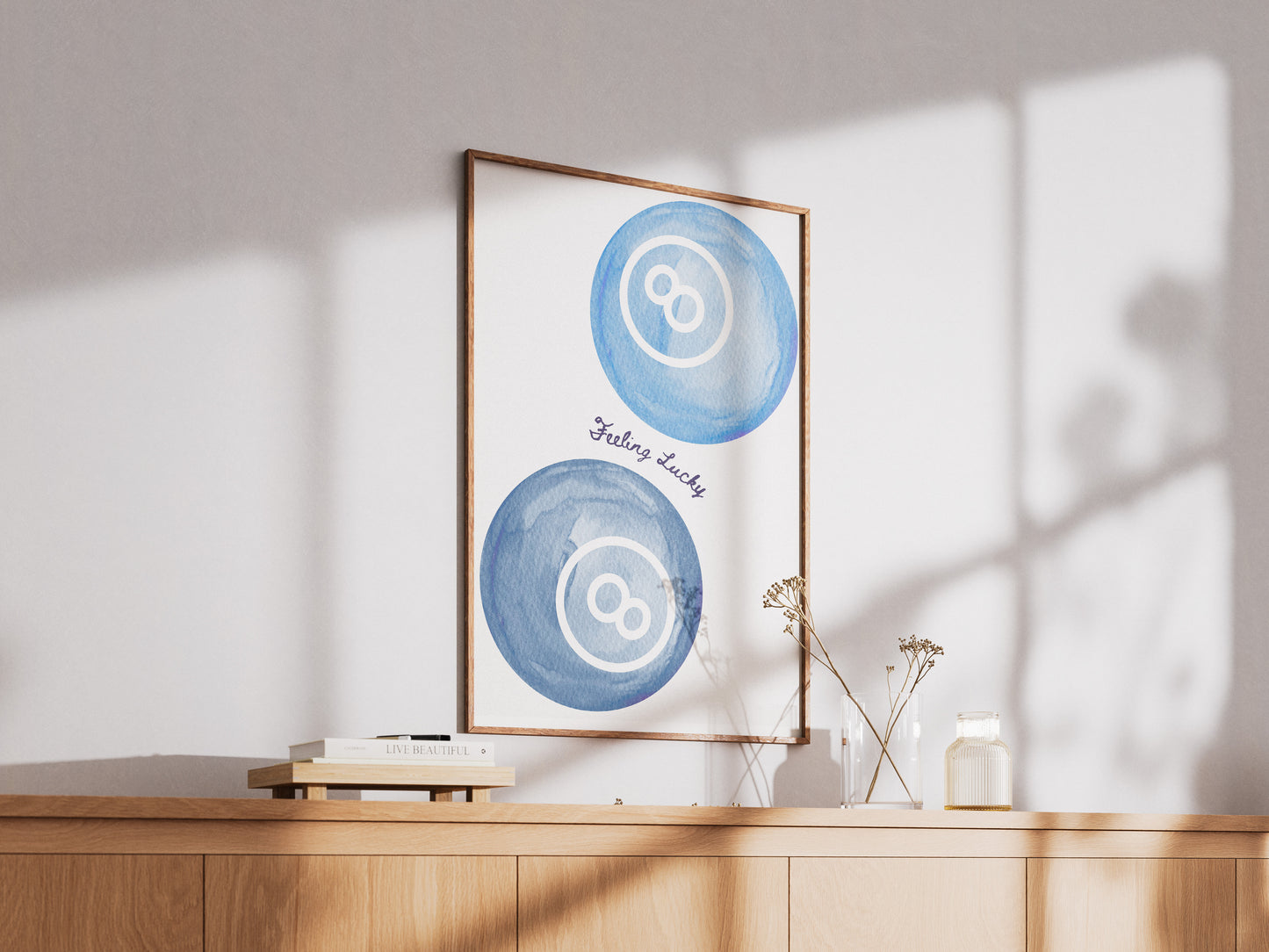 Feeling Lucky 8-Balls - Digital Poster (A3)