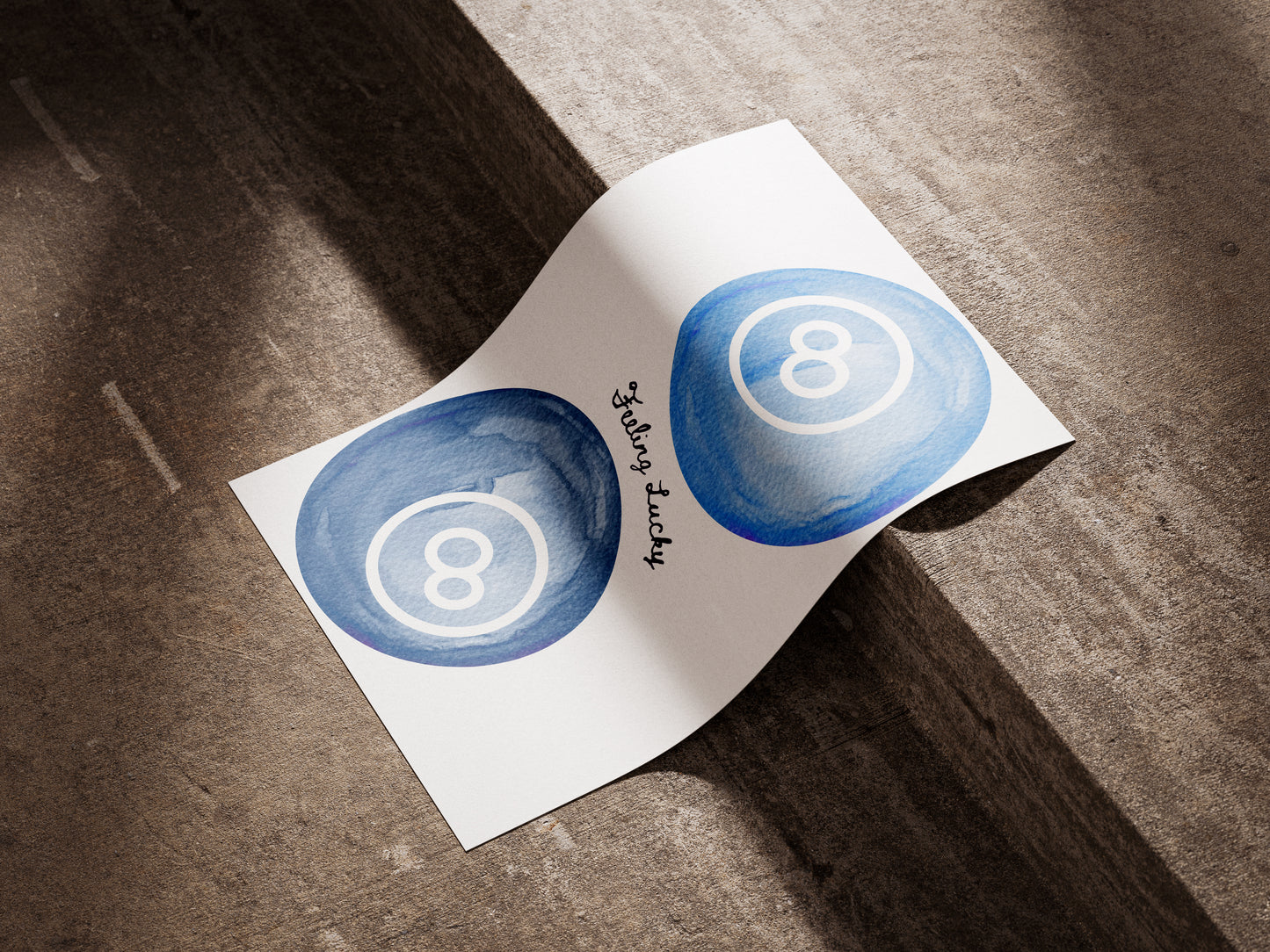 Feeling Lucky 8-Balls - Digital Poster (A3)